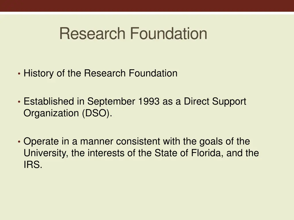 research foundation