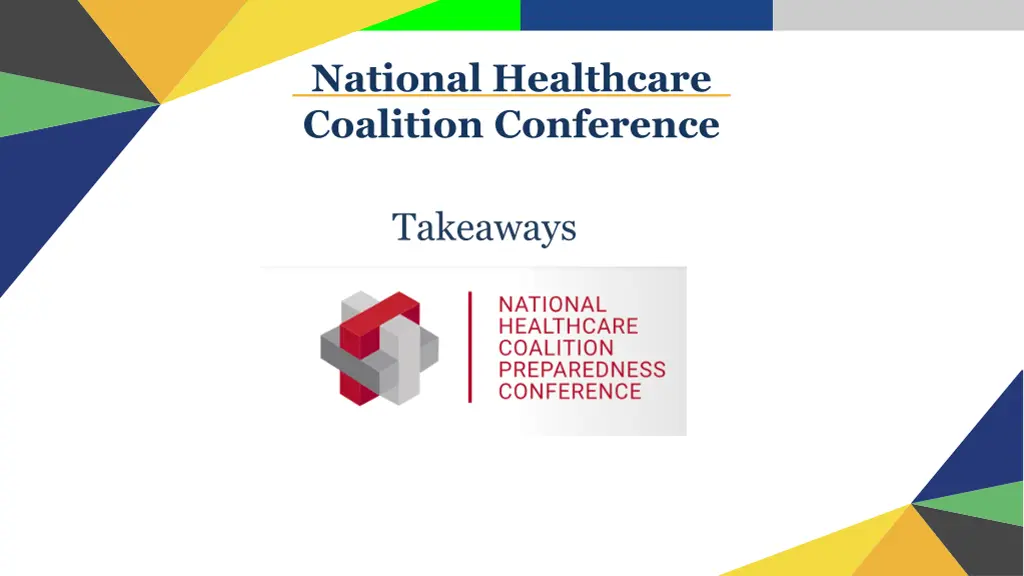 national healthcare coalition conference
