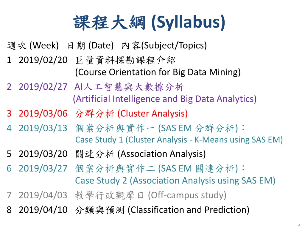 syllabus