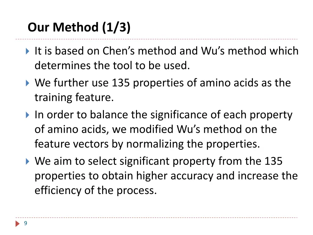 our method 1 3