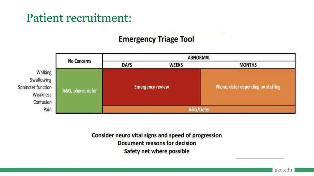 patient recruitment