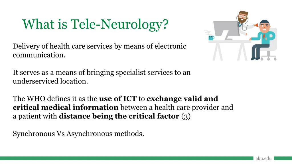 what is tele neurology