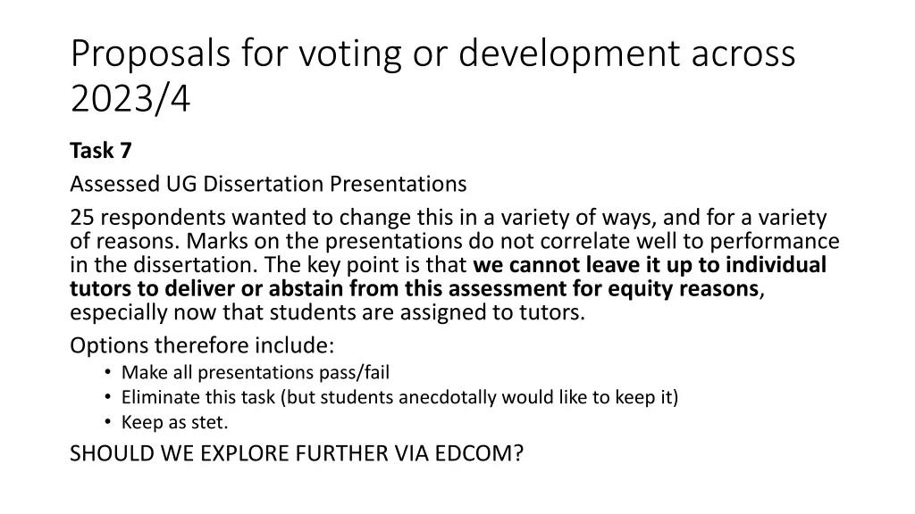 proposals for voting or development across 2023 4 2