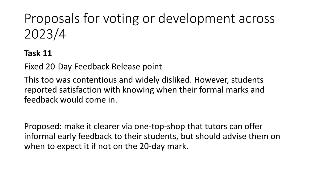 proposals for voting or development across 2023 4 3