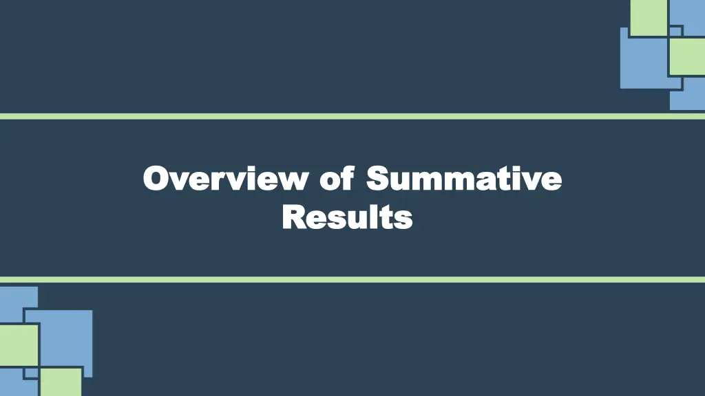overview of summative overview of summative
