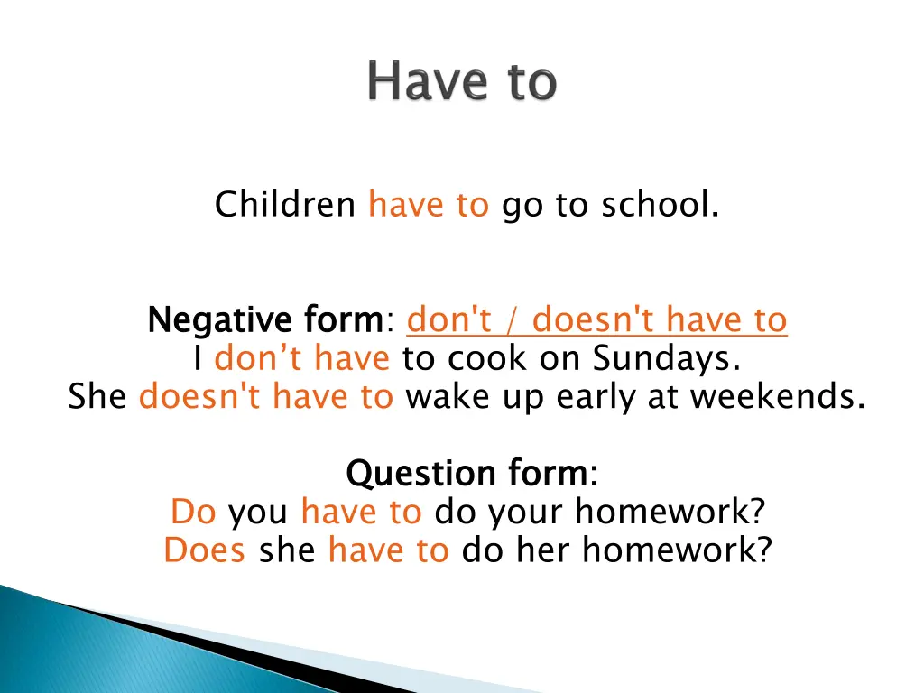 children have to go to school