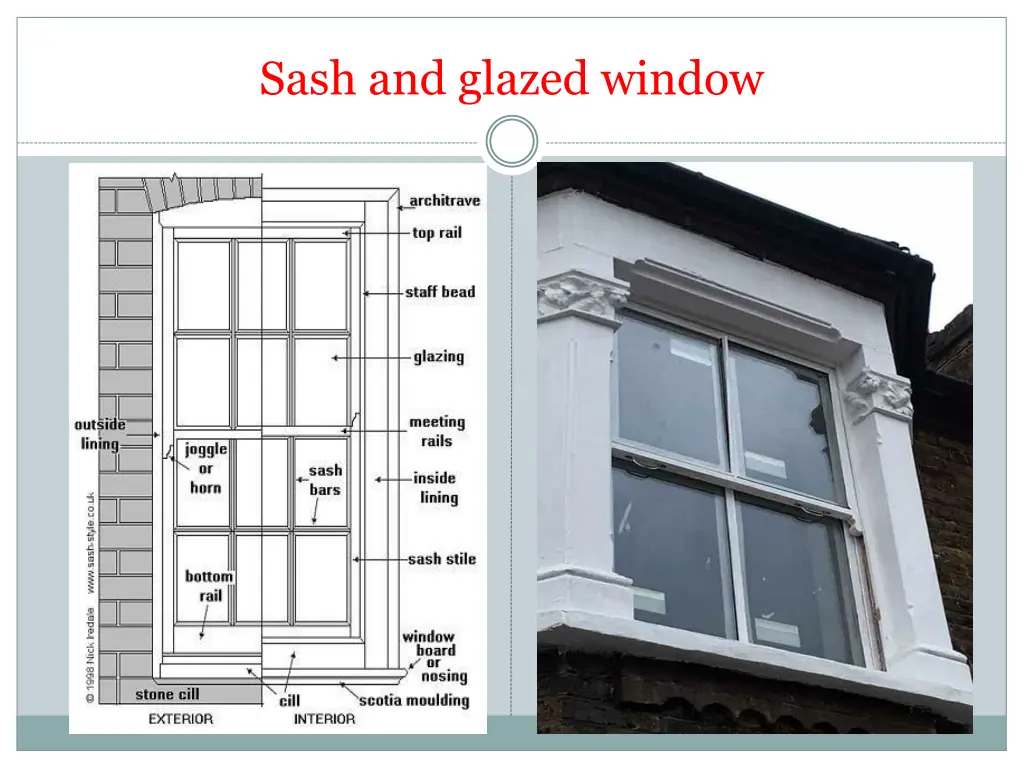 sash and glazed window