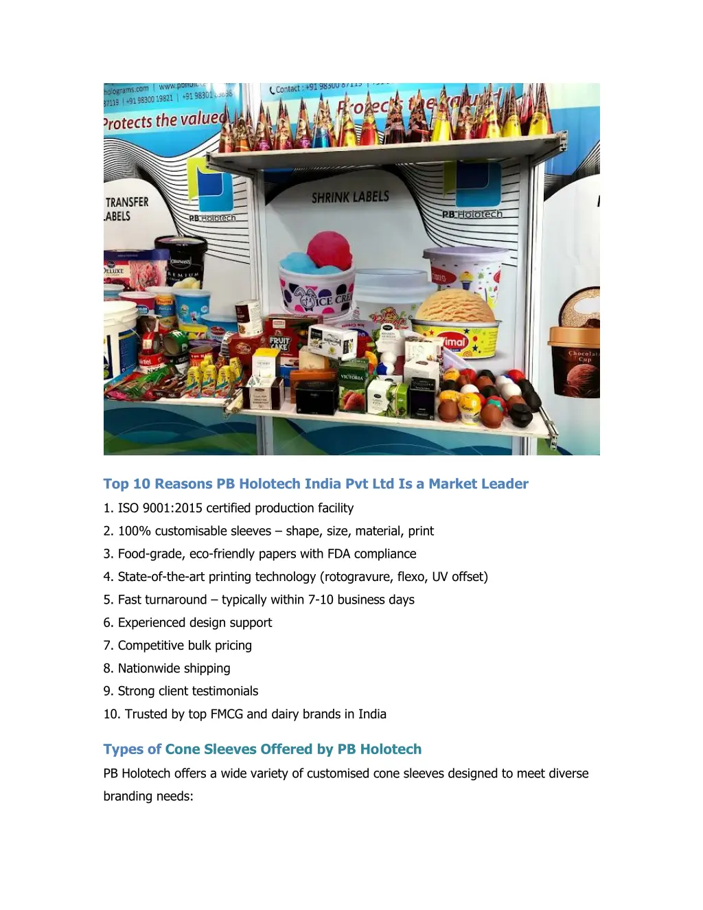 top 10 reasons pb holotech india