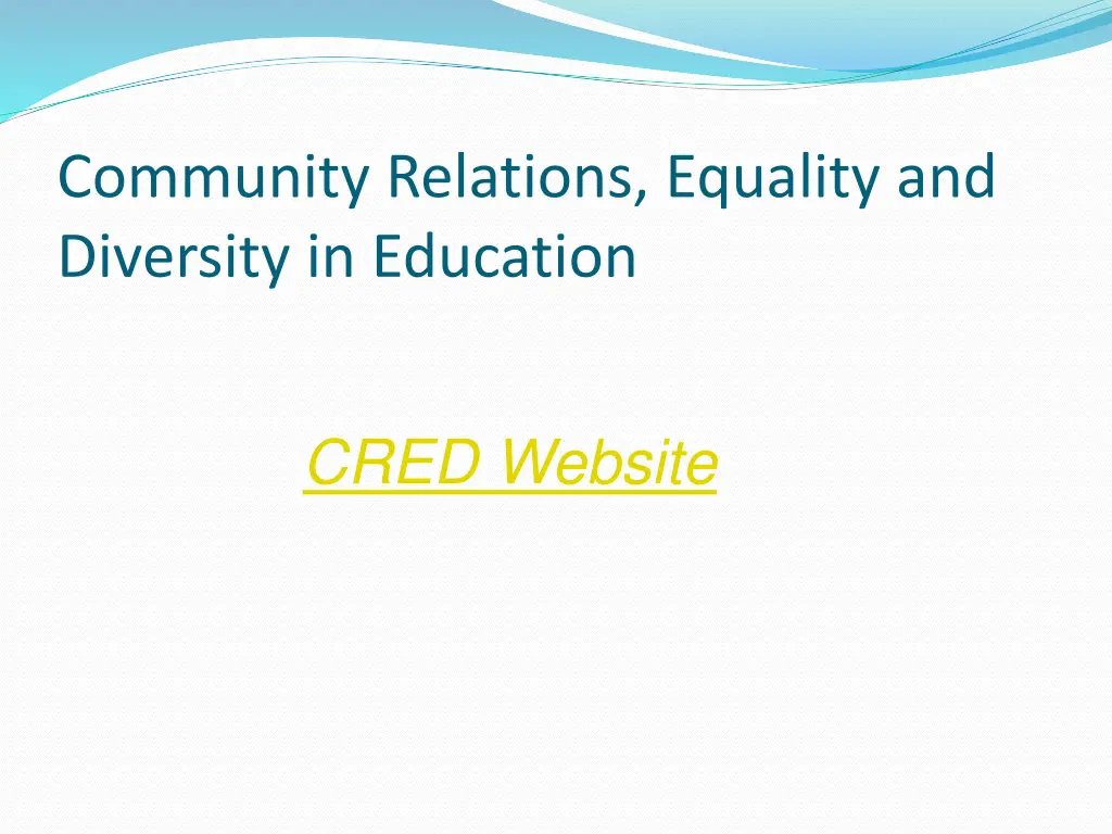 community relations equality and diversity