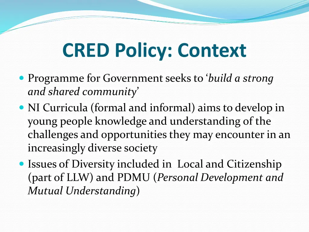 cred policy context