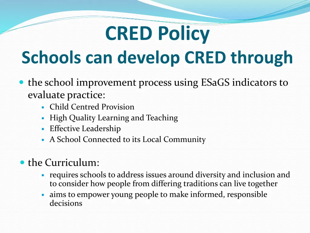 cred policy