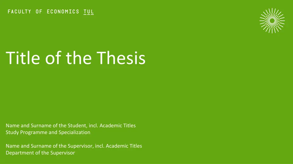 title of the thesis