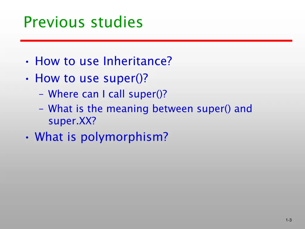 previous studies 1