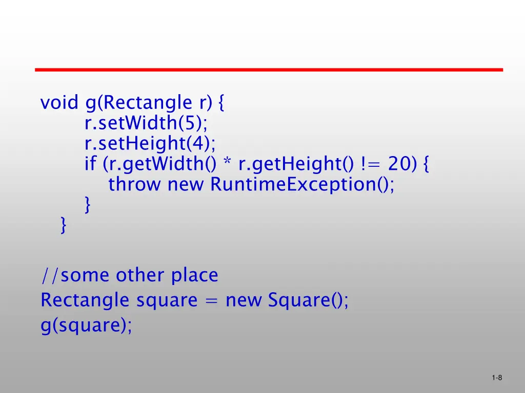 void g rectangle r r setwidth 5 r setheight
