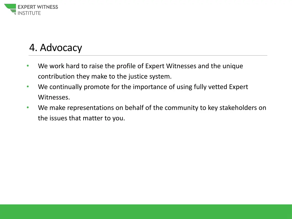 4 advocacy
