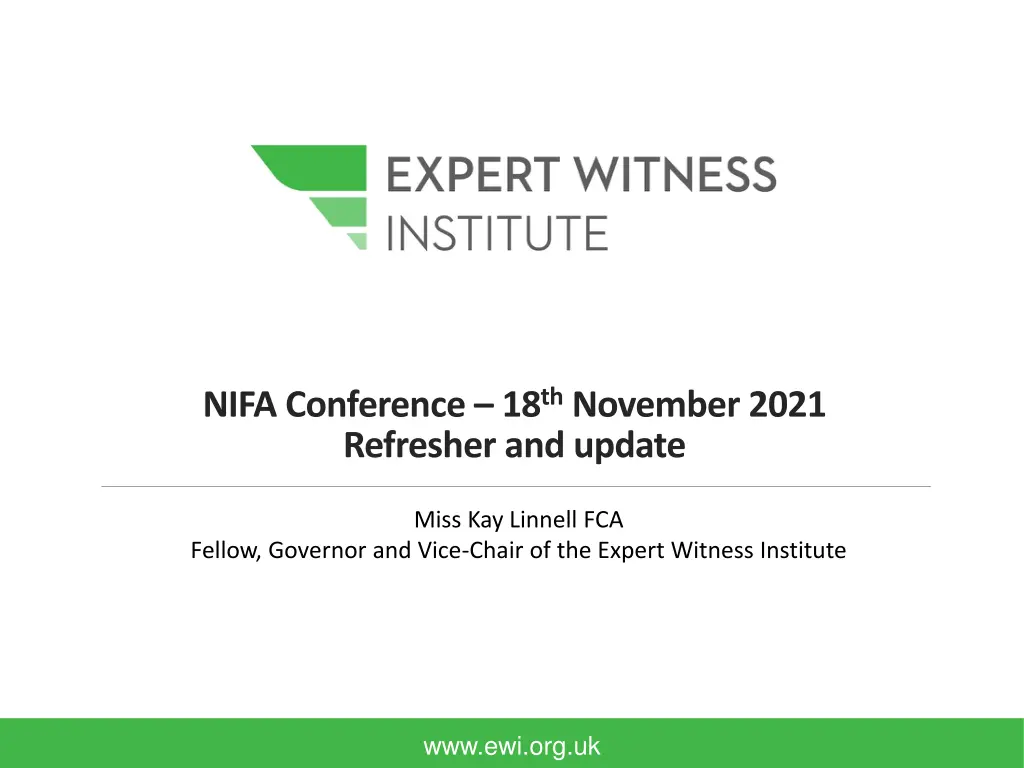 nifa conference 18 th november 2021 refresher