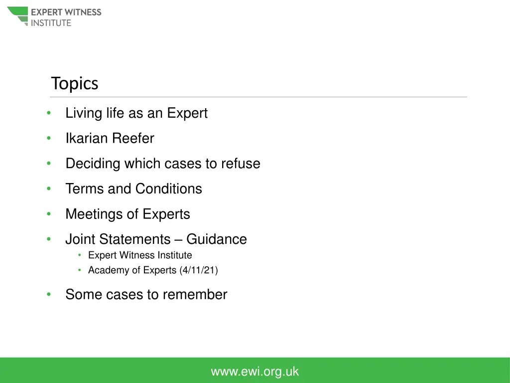 topics