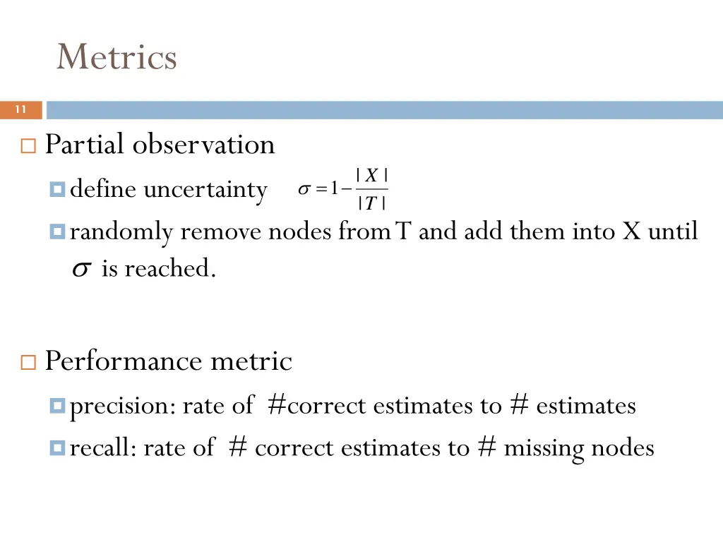metrics