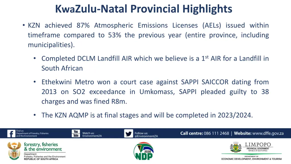 k wa zulu natal provincial highlights