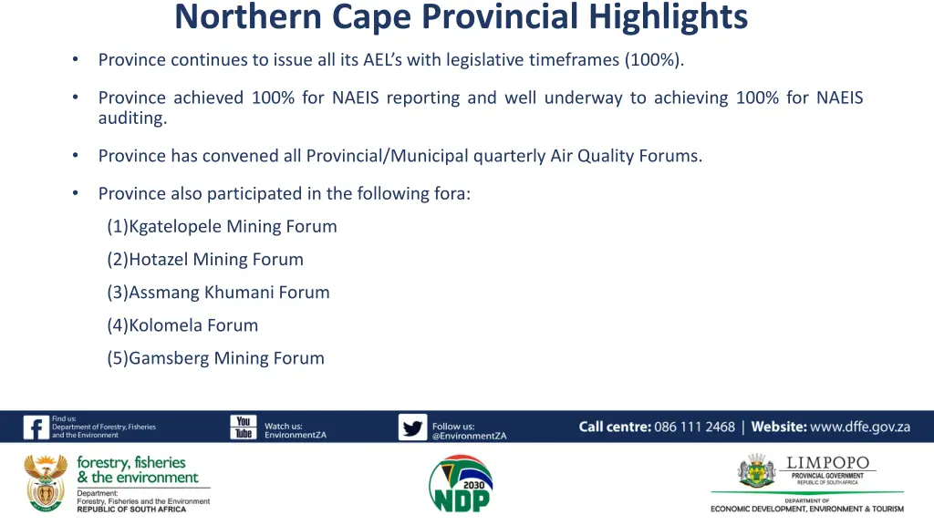 northern cape provincial highlights