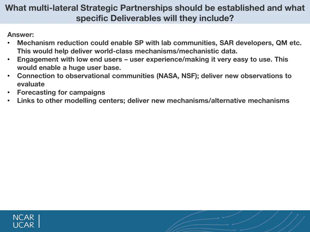 what multi lateral strategic partnerships should