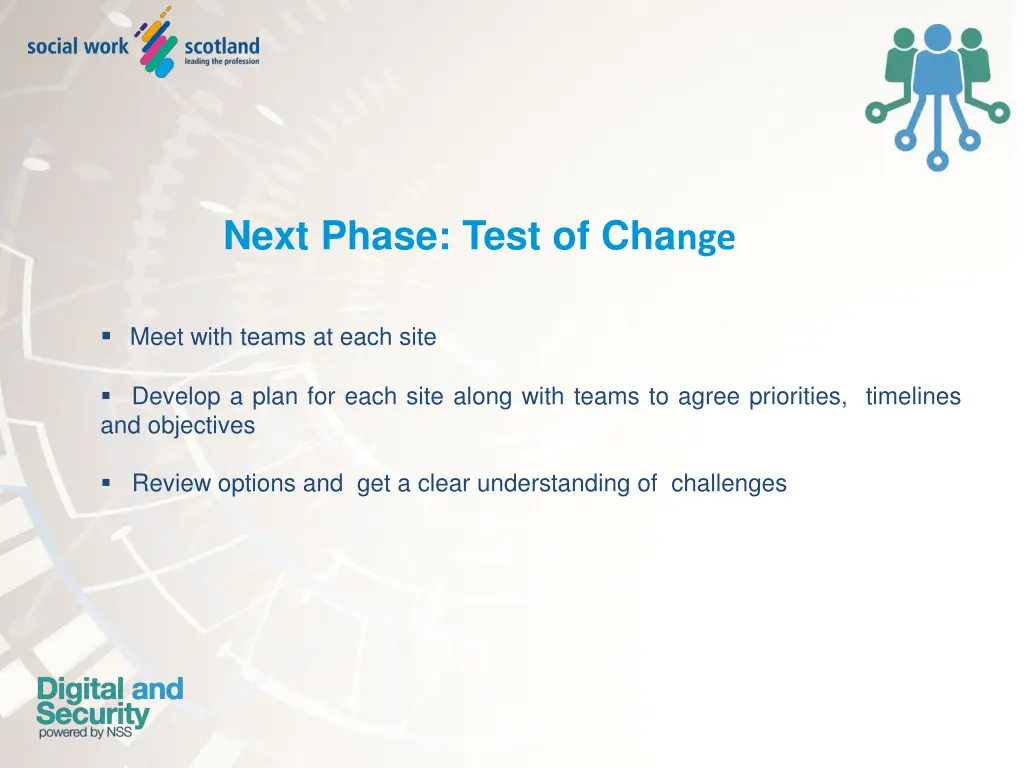 next phase test of cha nge