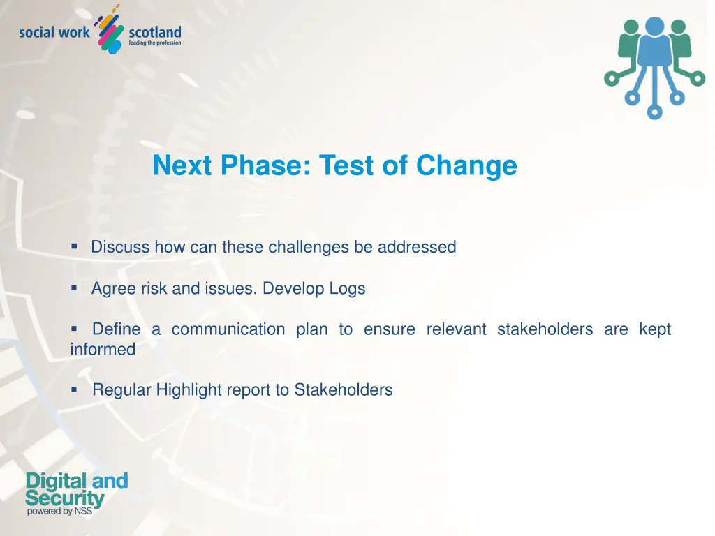 next phase test of change