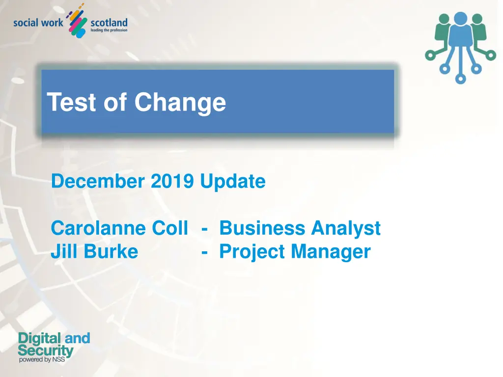test of change