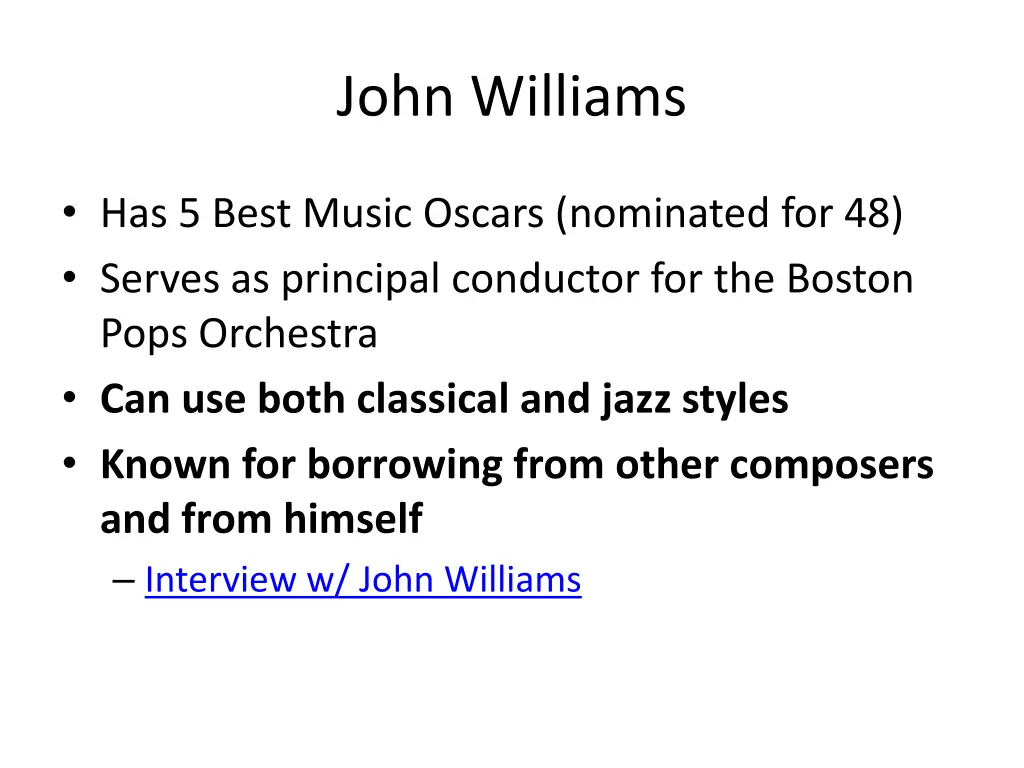 john williams 2