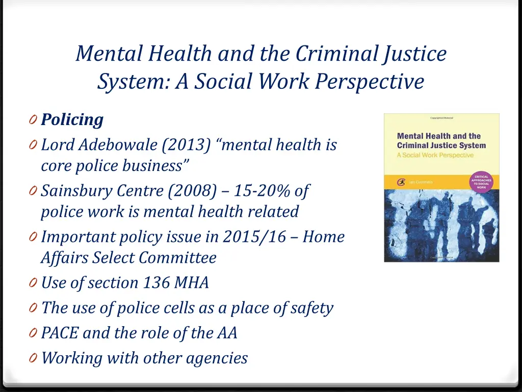 mental health and the criminal justice system 2