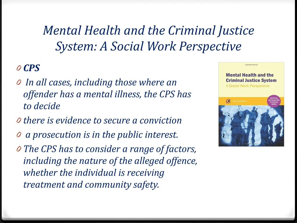 mental health and the criminal justice system 3