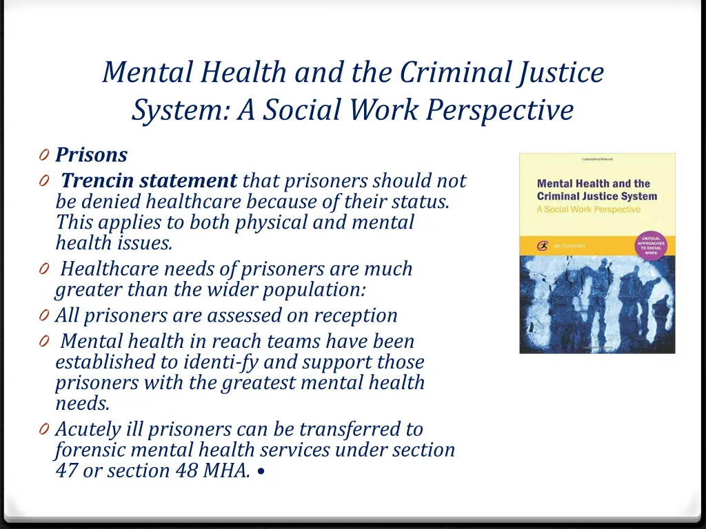 mental health and the criminal justice system 7