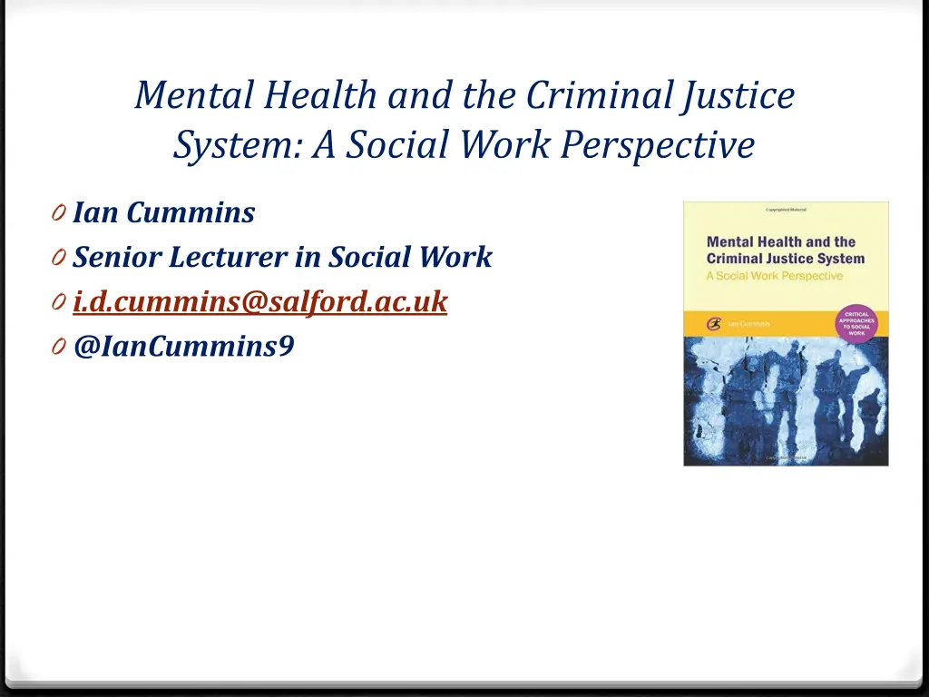 mental health and the criminal justice system 9