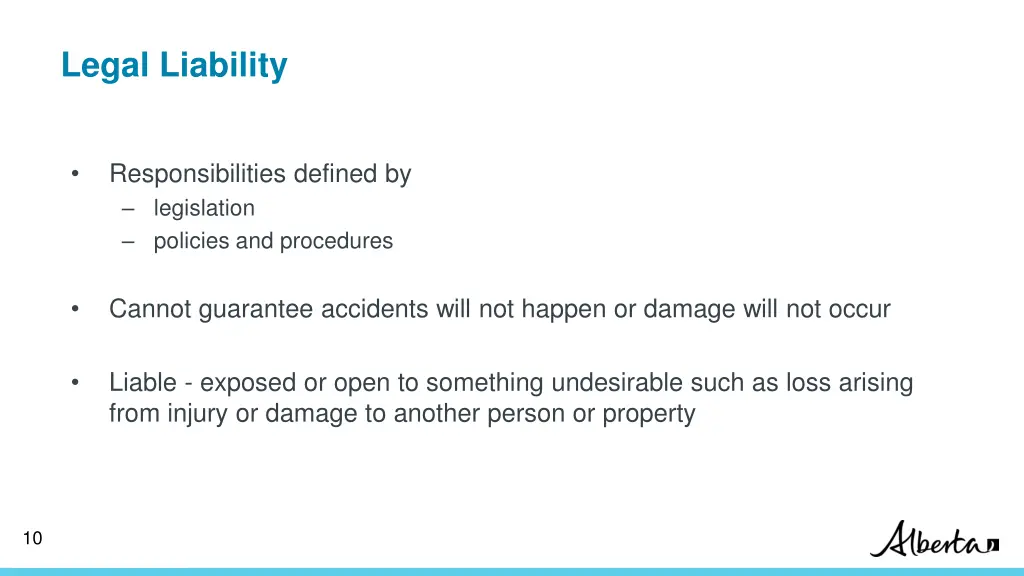 legal liability