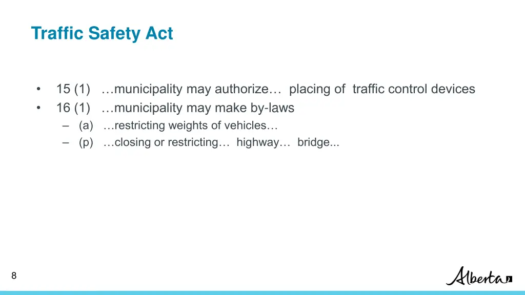 traffic safety act