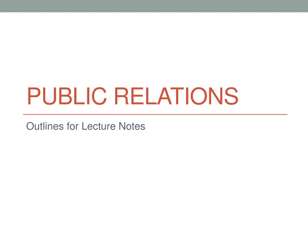 public relations