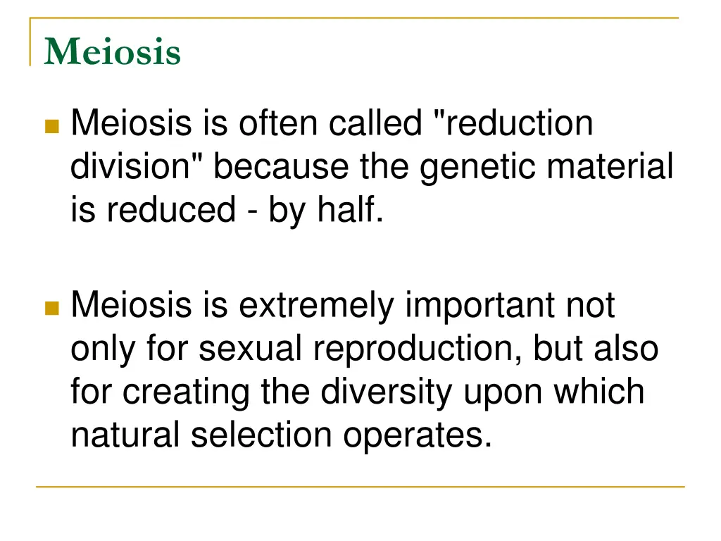 meiosis 1