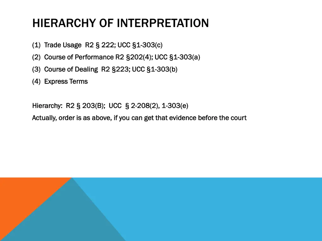 hierarchy of interpretation