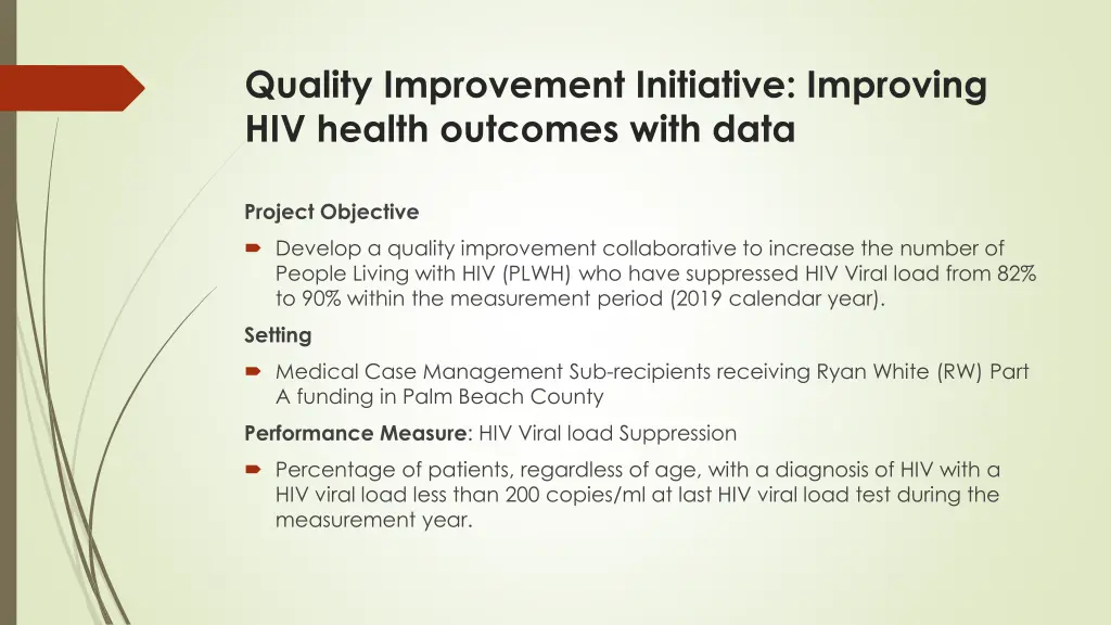 quality improvement initiative improving