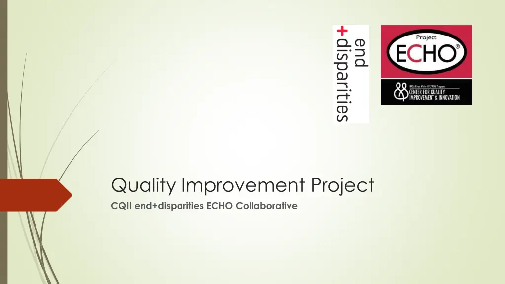quality improvement project cqii end disparities