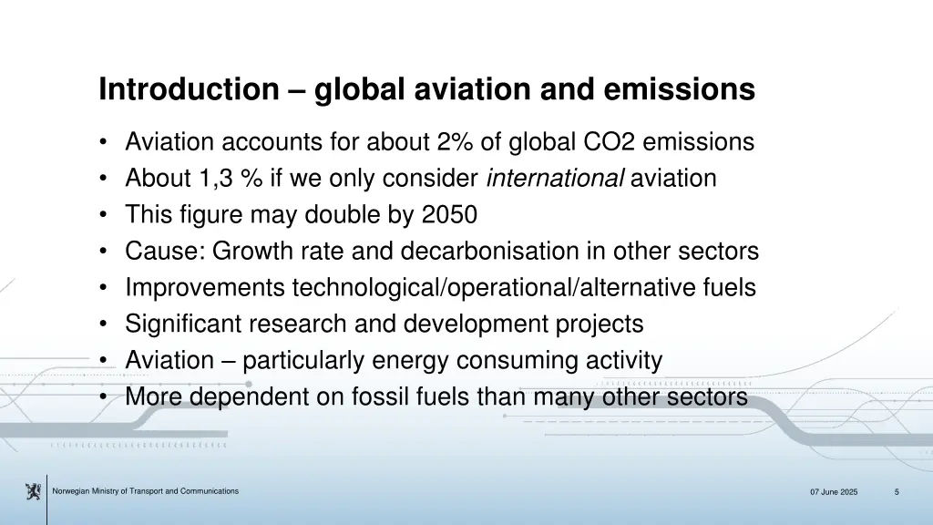 introduction global aviation and emissions
