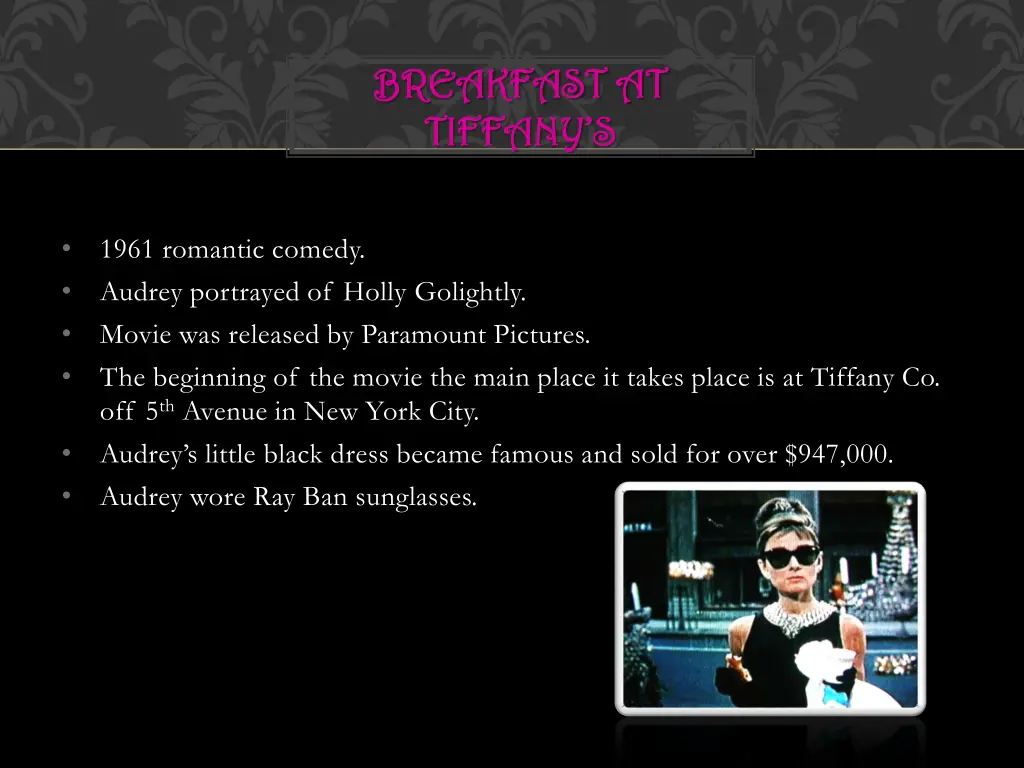 breakfast at breakfast at tiffany s tiffany s