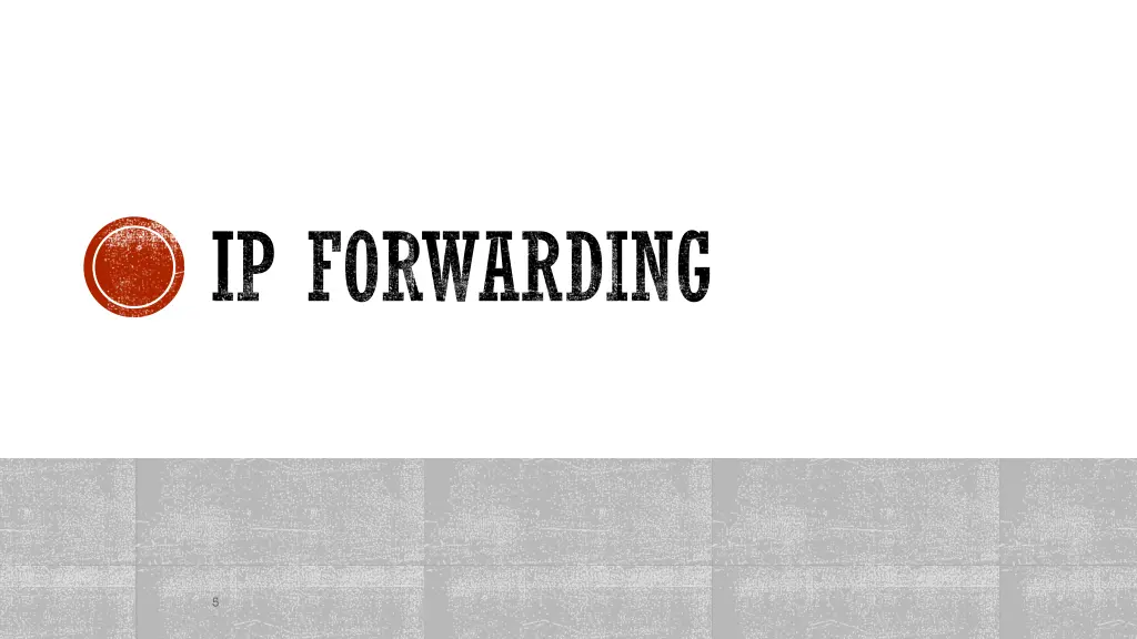 ip forwarding