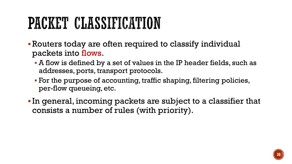 packet classification