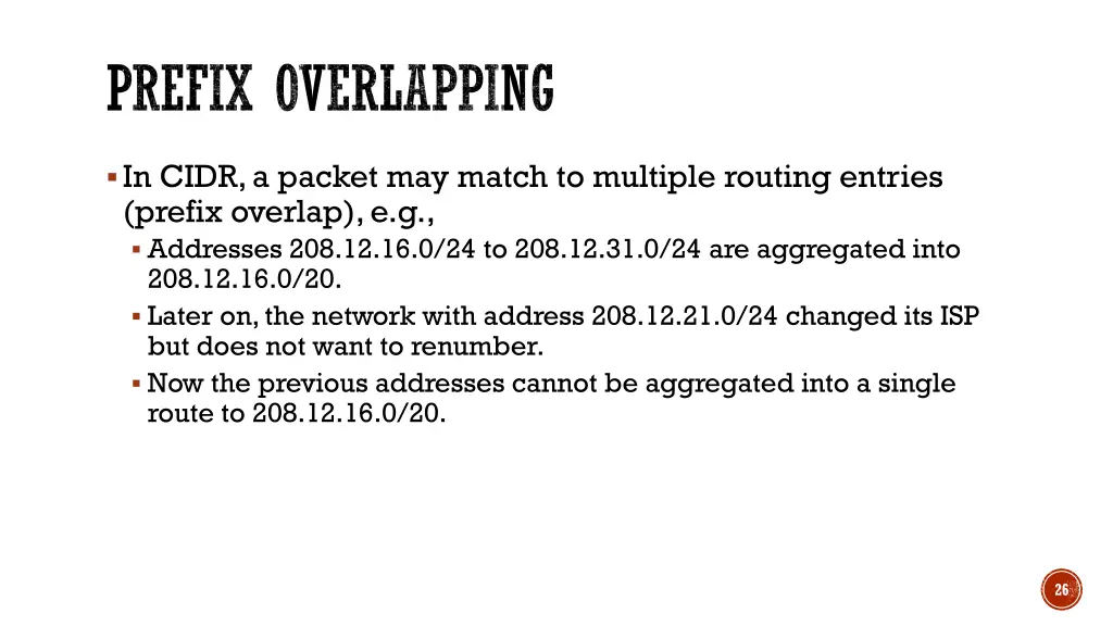 prefix overlapping