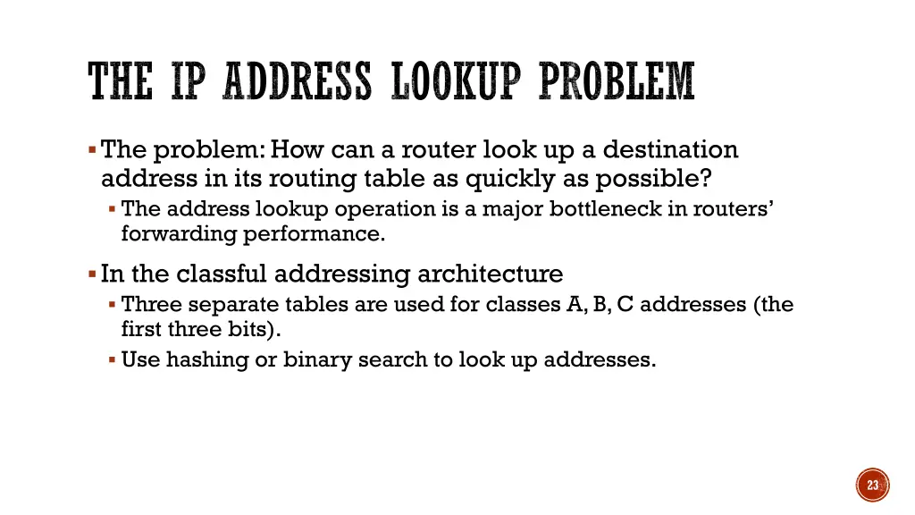 the ip address lookup problem
