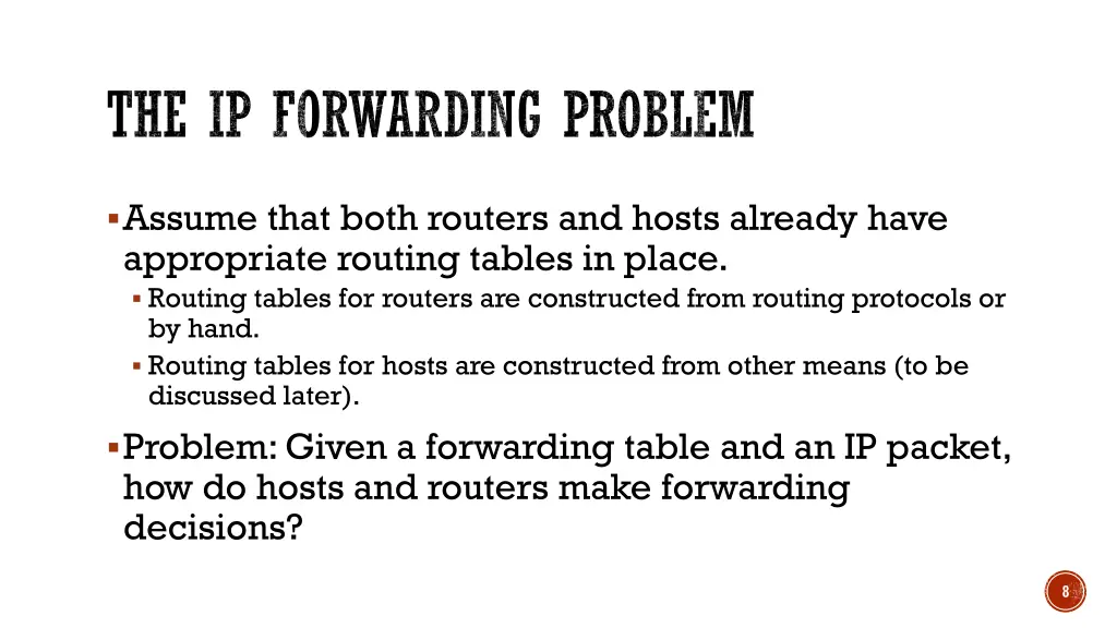 the ip forwarding problem