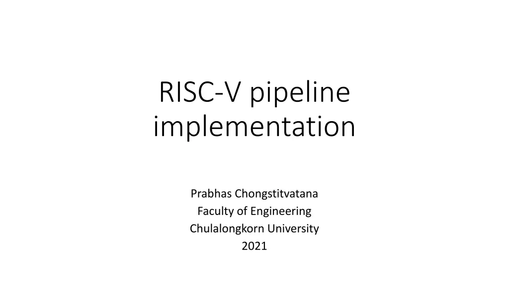 risc v pipeline implementation
