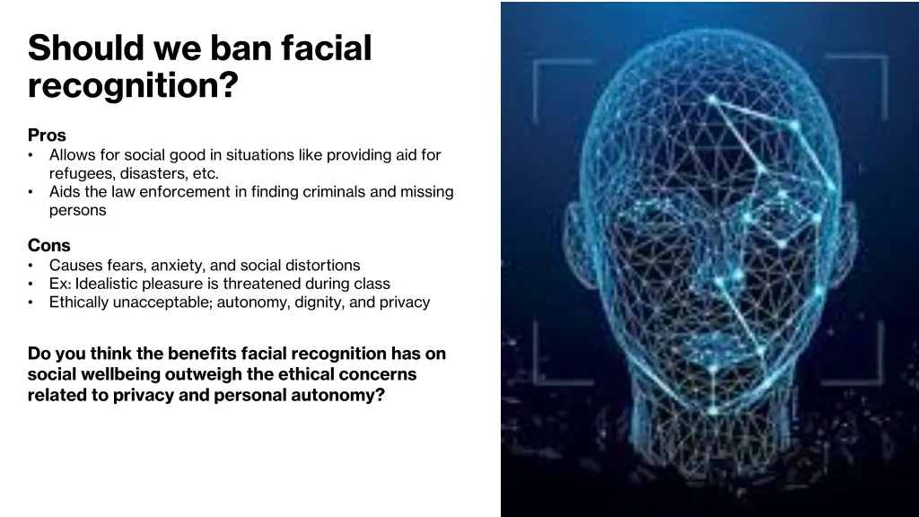 should we ban facial recognition