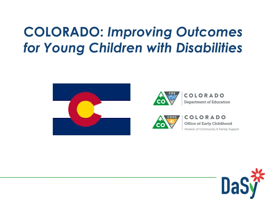 colorado improving outcomes for young children